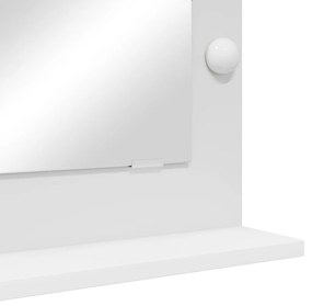 LED fényekkel ellátott sminktükör Fehér 70x50x18 cm