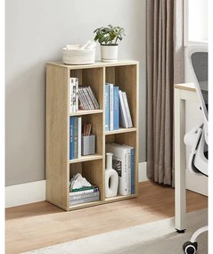 könyvespolc 5 rekesszel 50 x 80 x 24 cm