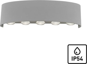 ZUMA LINE 9489-21 CARLO Modern Kültéri Fali Lámpa Ezüst LED IP44