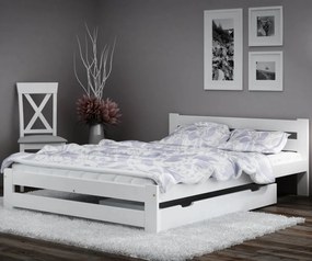 AMI nábytek Eureka VitBed ágy 140x200cm tömör fenyő fehér