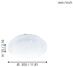 Eglo 98294 - FRANIA-A LED 12W IP44 fürdőszobai dimmelhető lámpa + DO