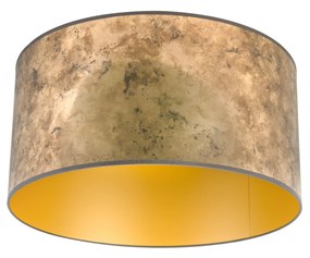 Lámpaernyő bronz 50/50/25, arany belsővel