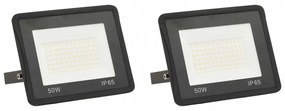 2 db hideg fehér fényű LED-es reflektor 50 W