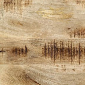 tömör fa mangó és vas fejtámla 120 cm
