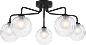 Dar Lighting modern mennyezeti lámpa feya matt fekete darfey0522-20