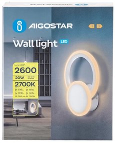 Aigostar - LED fali lámpa LED/20W/230V 2700K fehér