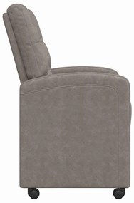 Kerekes Étkező Székek 2 pcs Szürke 58 x 67 x 97 cm Műbőr