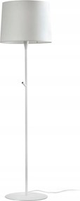 Faro Conga fehér állólámpa, acél/textil, E27, magasság 153 cm
