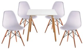 DIDIER III NEW modern 80cm étkezőgarnitúra 4 étkezőszékkel N