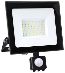 Kobi LED Reflektor érzékelővel LED/50W/230V 6500K IP44 fekete KB0463