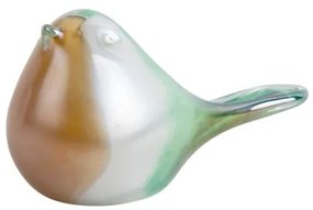 Fat Bird közepes üveg madár zöld színes