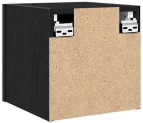 Fali TV Szekrények 2 db Fekete Tölgy 30,5x30x30 cm