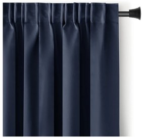 Sötétkék sötétítő termo függöny 140x245 cm Pleat – Restilo