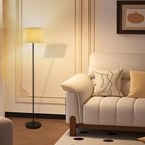 Brilagi - Állólámpa NORDIC WAVE 1xE27/15W/230V lenvászon/fekete