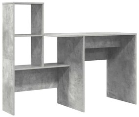 Asztal fiókkal Beton szürke 131.5 x 50 x 106.5 cm Faanyag