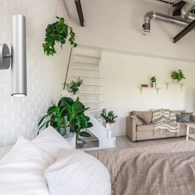 Fali lámpa RAITO 2xGU10/8W/230V ezüst