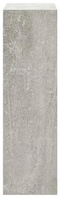 betonszürke szerelt fa cipőszekrény 63x24x81 cm