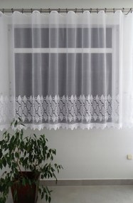 Mg Függöny 649/90 Fehér 350X160cm Kész M Szalaggal