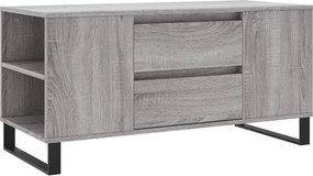 vidaXL szürke sonoma színű szerelt fa dohányzóasztal 102x44,5x50 cm