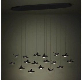 Eglo 390353 - LED Dimmelhető csillár zsinóron PARATEBUENO 17xLED/3W/230V fekete