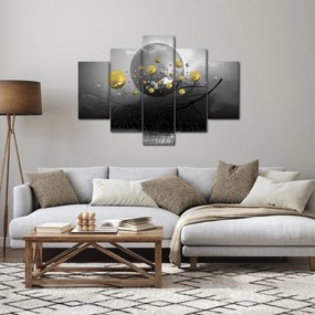 Arany absztrakt gömbök képe (150x105 cm)