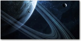 Üvegpanel a konyhába Planeta 140x70 cm Ragasztó