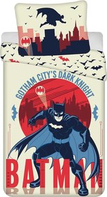 Egyszemélyes pamut gyerek ágyneműhuzat 140x200 cm Batman "Gotham's Knight" – Jerry Fabrics