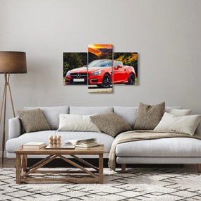 Kép - piros Mercedes (90x60 cm)