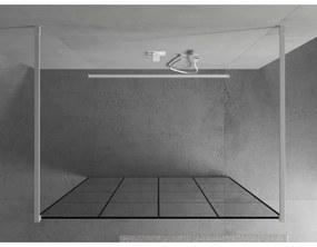 Mexen, Mexen Kioto zuhanykabin fala 150 x 200 cm, átlátszó/fekete minta 8 mm, fehér - 800-150-002-20-77
