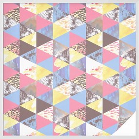 Furnérfólia Adatvédelem Szélvédőkhöz és Ablakokhoz Színes háromszögek 100x100