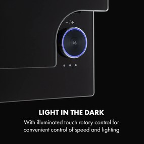 Klarstein Amelia, páraelszívó, 123 W, 60 x 47 x 23,5 cm, LED, érintő forgóvezérlő, fekete