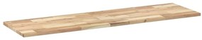 2 db kezeletlen tömör akácfa függőpolc 120 x 40 x 2 cm