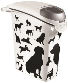 Curver Takarmánytartály fekete-fehér 10kg