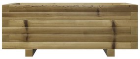 impregnált fenyőfa kerti virágláda 70x40x26,5 cm