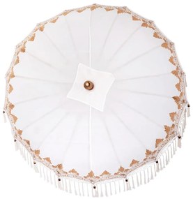 Balinéz Napernyő 260 Krém 210-220 cm Pamut és tömör fa