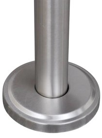 Rozsdamentes acél postaláda állványon