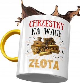 Sárga Bögre Keresztelő Családnak Ajándék Nyomtatott Fotóval