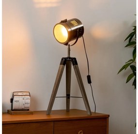 Atmosphera - Asztali lámpa EBOR 1xE14/25W/230V fenyő/réz 121563