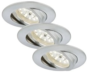 Briloner 7209-039 - 3 darabos LED készlet fürdőszobai süllyesztett lámpatest ATTACH LED/5W/230V IP23