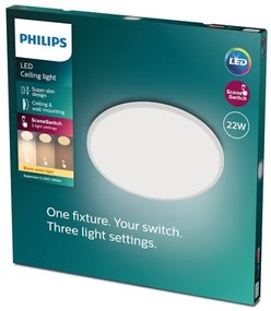 Philips - LED Dimmelhető mennyezeti lámpa SUPERSLIM SCENE SWITCH LED/22W/230V