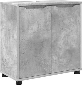vidaXL Fürdőszoba mosdószekrény Beton Szürke 60 x 30 x 60 cm Faanyag