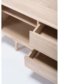 Fawan Natural TV-állvány tömör tölgyfából - Gazzda