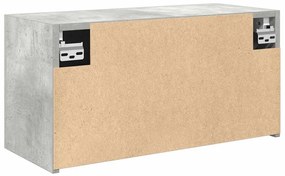 betonszürke szerelt fa fali fürdőszobaszekrény 60 x 25 x 30 cm