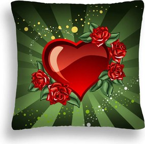 Valentin Napi Párna LOVE-14 Pl Szív 50X50