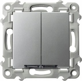 Ospel Ezüst zafír Dupla zárókapcsoló háttérvilágítással