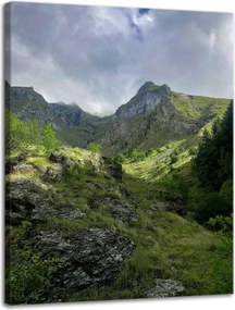 Vászonkép Természet Körbenőtt hegyek 30x40 cm