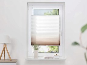 K-home színátmenetes pliszírozott roló, barna