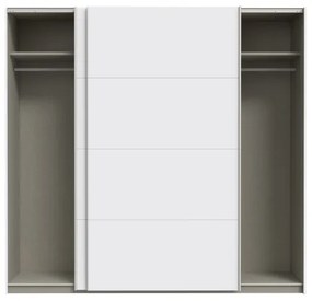KARO tükrös gardróbszekrény 220x210 cm, fehér