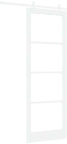 Csúszóajtó Fehér 83 x 232 cm Fa és fém