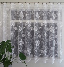 Mg Függöny jacquard 629/64 Fehér 200x180cm kész K szalaggal